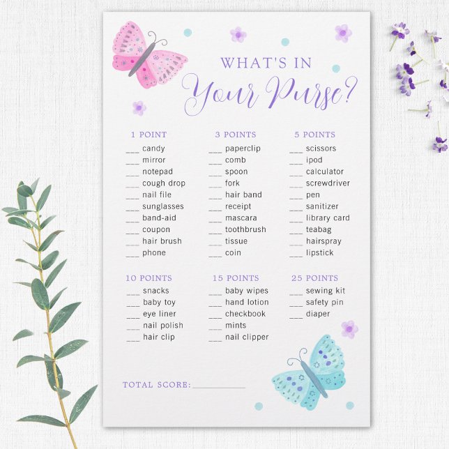 Whimsical Butterflies Pursuit Baby Shower Game (Von Creator hochgeladen)