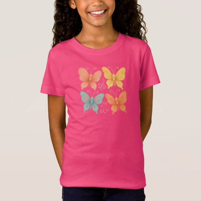 Whimsical Butterflies T-Shirt (Vorderseite)