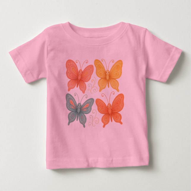 Whimsical Butterflies T-Shirt (Vorderseite)