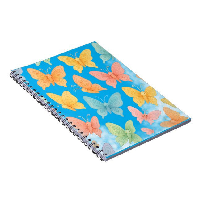 "Whimsical Butterflies" Tragetasche Notizblock (Rechte Seite)