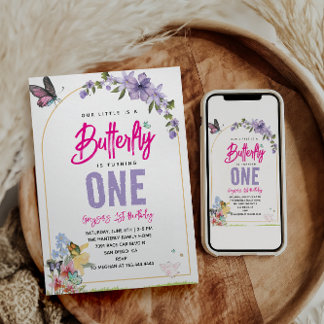 Whimsical Butterfly Garden 1. Einladung
