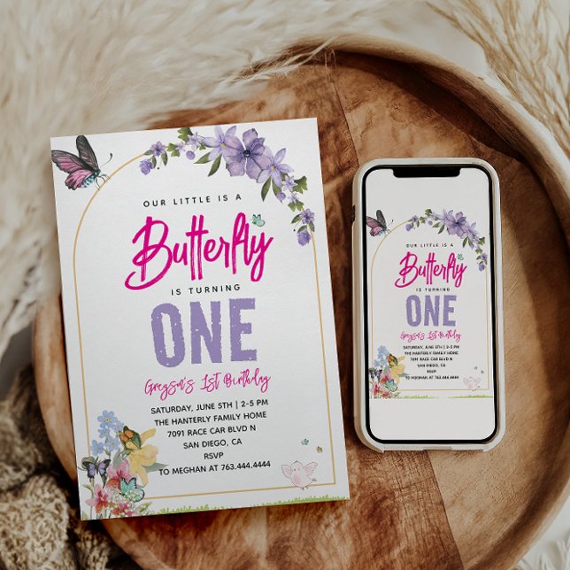 Whimsical Butterfly Garden 1. Einladung (Von Creator hochgeladen)