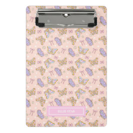Whimsical Butterfly Girl Personalisiert Mini Klemmbrett
