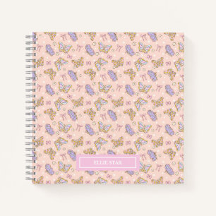 Whimsical Butterfly Girl Personalisiert Notizbuch