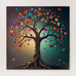 Whimsical Butterfly Tree Puzzle