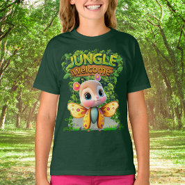 Whimsical Butterfly Wildlife Animal Character 🦋 T-Shirt