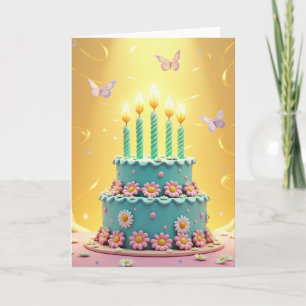 Whimsical Cake Wunschkarte Karte