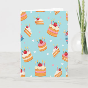 Whimsical Cakes Geburtstagskarte Karte