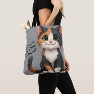 Whimsical Calico Kitten mit Cattitude