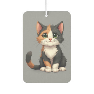 Whimsical Calico Kitten mit Cattitude Autolufterfrischer