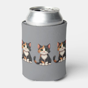 Whimsical Calico Kitten mit Cattitude Dosenkühler