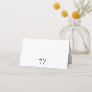 Whimsical Calligraphy Enjoy Buffet Food Labels Platzkarte