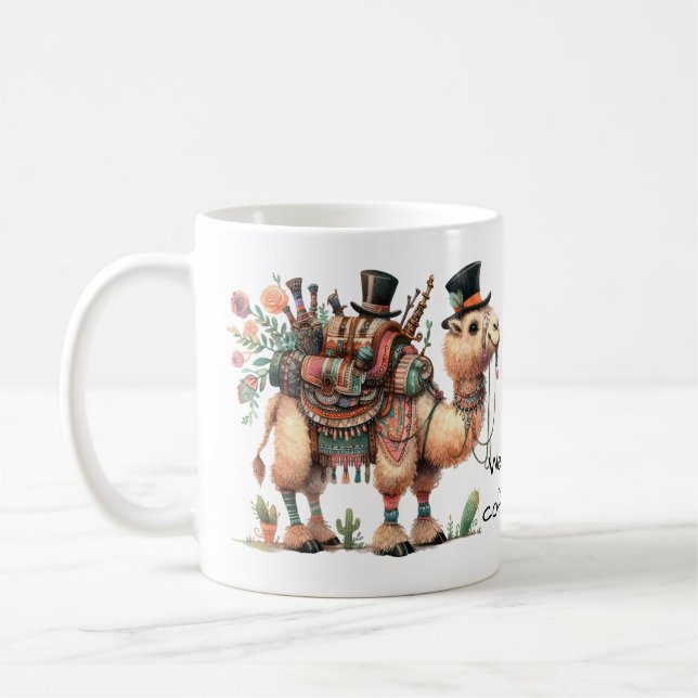 Whimsical Camel Mittwoch Hump Day Kaffeetasse (Links)