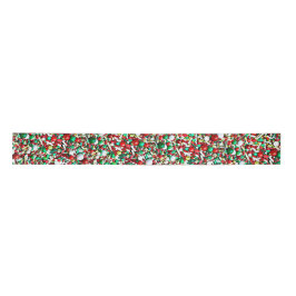 Whimsical Candy Sprinkles Weihnachtsfeiertag Satinband