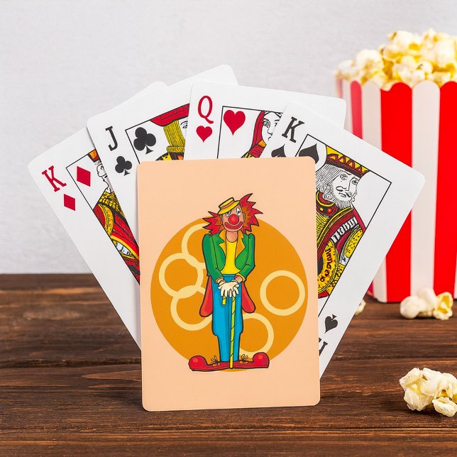 Whimsical Cartoon Clown mit hellen Farben Spielkarten (Von Creator hochgeladen)