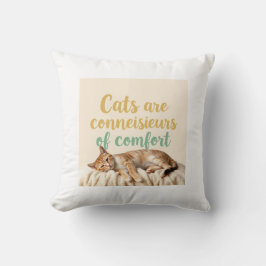 Whimsical Cat Funny Adororable Kissen