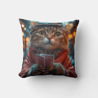 Whimsical Cat Gambler - Spielerisches Kunstwerk de