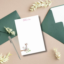 Whimsical Cat Mama Cat Lover Niedliche Wasserfarbe Post-it Klebezettel