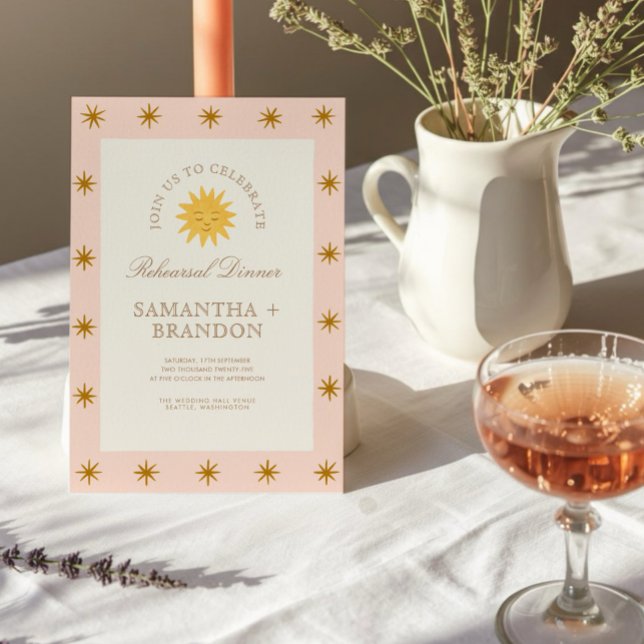 Whimsical Celestial Folk Probe Dinner Einladung (Von Creator hochgeladen)