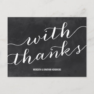 Whimsical Chalkboard Vielen Dank Postkarte