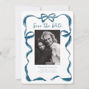 Whimsical Champagne-Turm Save-the-Date handgezeich Save The Date