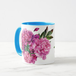 "Whimsical Charm: Ein Vintag Inspiriert Aquarell B Tasse
