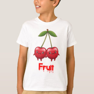 Whimsical Cherry Friends - Personalisierte Sticker T-Shirt