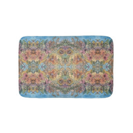 Whimsical Chic Flower Garden Aquarellmalerei Badematte