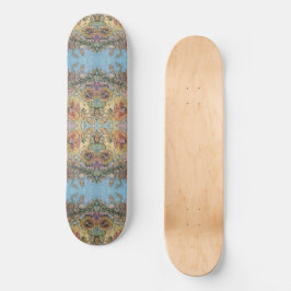 Whimsical Chic Flower Garden Aquarellmalerei Skateboard