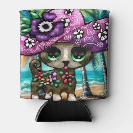 Whimsical Chihuahua Hund auf Ferienhausbaume Dosenkühler