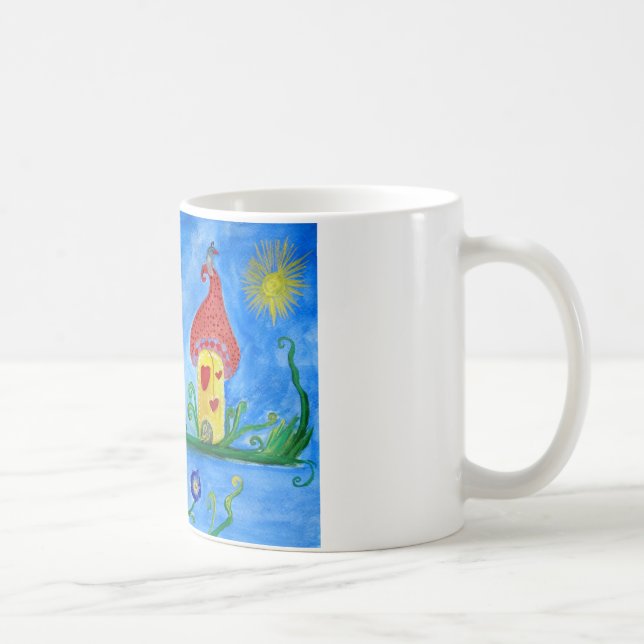 Whimsical Child Illustration Classic White Tasse (Rechts)