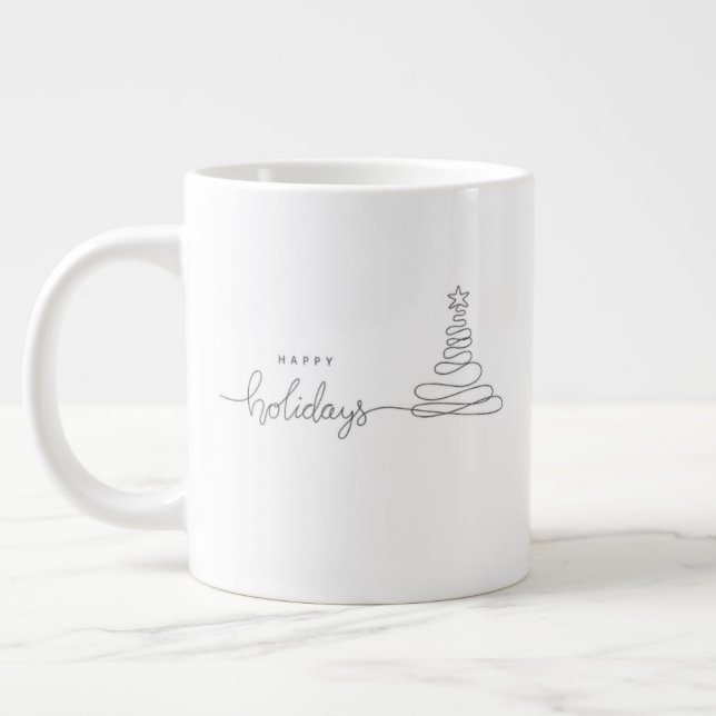 Whimsical Christmas Mug – Cheerful Holiday Coffee  Jumbo-Tasse (Links)