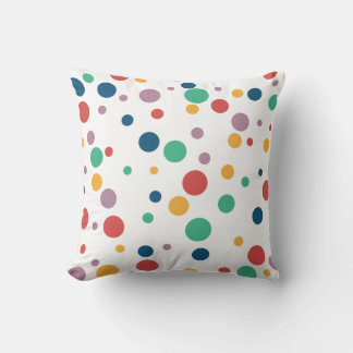 "Whimsical Circles: Ein lebendiger Polka Dot Extra Kissen
