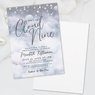 Whimsical Cloud Junggesellinnenabschied Einladung