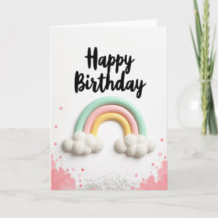 Whimsical Cloud Wunschkarte Karte