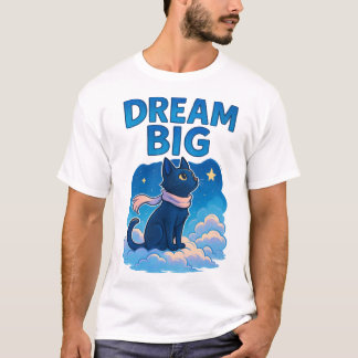 Whimsical Clouds & Stars Kunstwerk T-Shirt