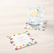 Whimsical Colorful Fun Tropical Flamingle Hochzeit