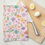 Whimsical Colorful Teapots Party Einzigartig Niedl Geschirrtuch<br><div class="desc">Dieses handgefertigte Muster macht ein phantastisches Küchentuch. Ändern Sie die Hintergrundfarbe oder fügen Sie eigene Texte hinzu. Karo aus meinem Shop für mehr oder lass mir wissen,  wenn Sie etwas Angewohntes wollen!</div>
