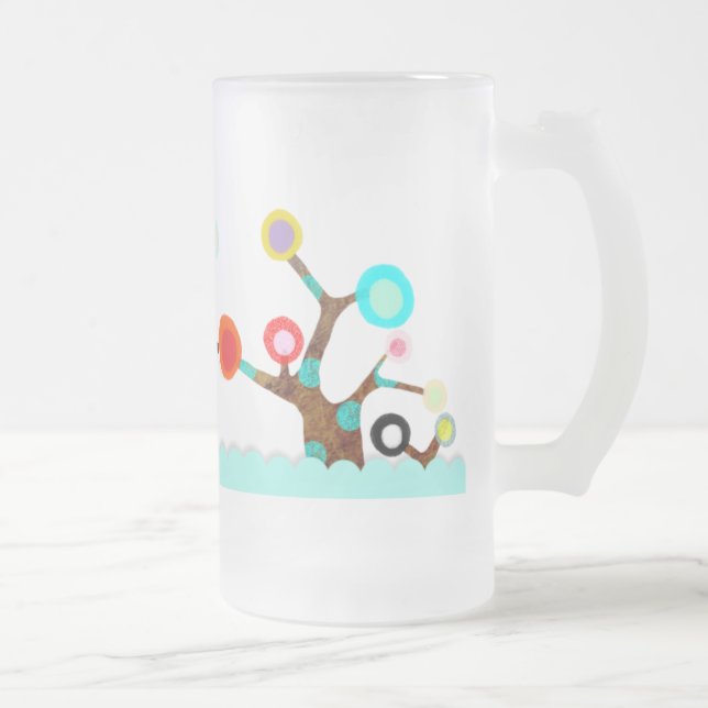 Whimsical Colorful Tree Tasse (Rechts)