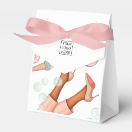 Whimsical Corporate Food Catering Lady Favor Box Geschenkschachtel