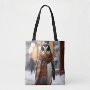Whimsical Cosy Pinguin Snowy Winter