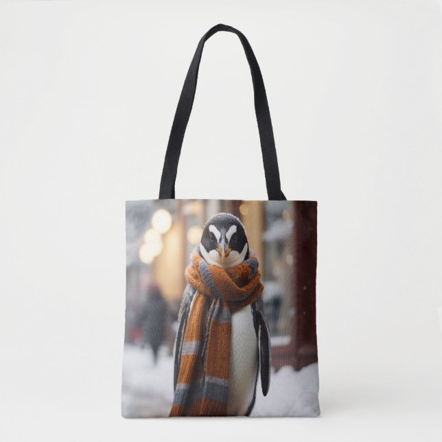 Whimsical Cosy Pinguin Snowy Winter (Vorderseite)