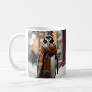 Whimsical Cosy Pinguin Snowy Winter Kaffeetasse