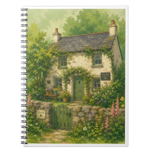 Whimsical Cottage Core inspiriertes Notizbuch Notizblock