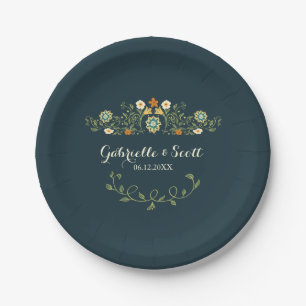 Whimsical Country Flower Garden Hochzeit/Dusche Pappteller