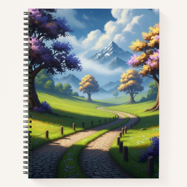 Whimsical Countryside Notebook Notizbuch (Vorderseite)