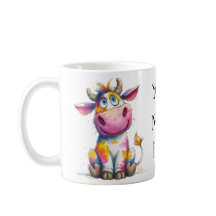 Whimsical Cow – Colourful Personalised