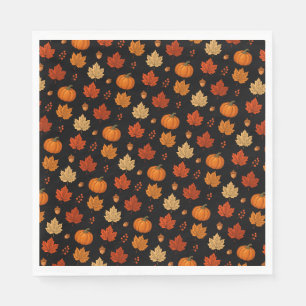 Whimsical Cozy Herbst Serviette