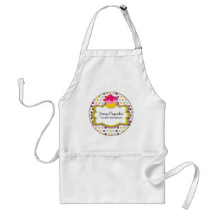 Whimsical Cupcake Bäckerei Personalisierte Schürze