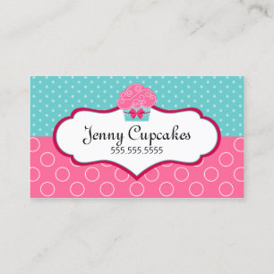 Whimsical Cupcake Bäckerei Visitenkarte